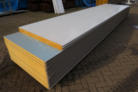 Restpartij nieuwe sandwichpanelen in prijs verlaagd